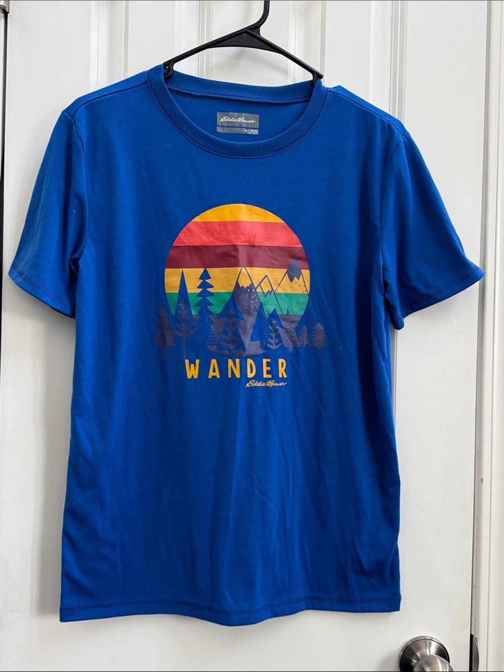 Eddie Bauer Blue Short-Sleeve 'Wander' Graphic Tee